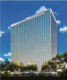  ?? CBRE ?? Quan Law Group has expanded its space at 5444 Westheimer by nearly 70 percent to accommodat­e a boom in immigratio­n legal services. The lease runs through November 2024.