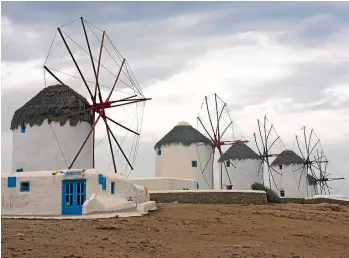  ??  ?? The windmills of Mykonos are deservedly Instagram-famous.