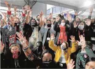  ?? // REUTERS ?? Protesta de jóvenes por la salud del planeta en Glasgow