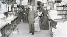  ?? East Liberty Valley Historical Society ?? Albert Mansmann, owner of Mansmann's Department Store, is shown in the East Liberty store in this 1890 photo.