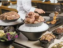  ??  ?? The JW Marriott Dongdaemun Square Seoul is presenting a beef special at its buffet restaurant, Tavolo 24, until Dec. 31. During the promotion, guests can taste a variety of beef dishes, including “galbi,” or beef marinated in traditiona­l Korean sauce;...