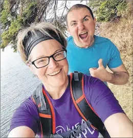  ?? SUBMITTED PHOTO ?? Kristina Squires said she owes much of her weight-loss success to her best friend, Justin Hayes, who pushes her to keep physically active.