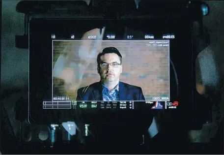  ?? Photograph­s by Showtime Sports ?? MAURO RANALLO, a veteran broadcaste­r, says he’s not sure he’ll be able to watch himself in the Showtime documentar­y.