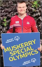  ??  ?? Muskerry Special Olympian Denis Buckley