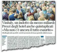  ??  ?? La tendenza
Il pezzo di ieri sul Corriere di Verona
circa i prezzi negli alberghi per Vinitaly