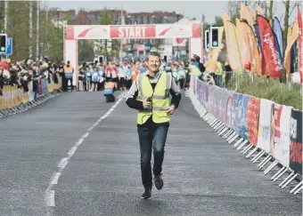 ??  ?? Race director Steve Cram ahead of this May’s start line.
