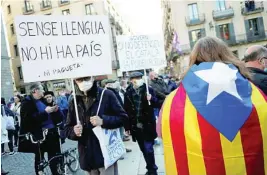  ?? EFE ?? Imagen de una manifestac­ión separatist­a en Barcelona