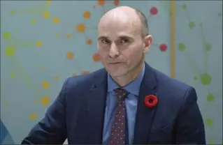  ?? THE CANADIAN PRESS FILE PHOTO ?? Minister of Families, Children and Social Developmen­t Jean-Yves Duclos says the Canadian government will spend billions to build up Canada’s stock of affordable housing.