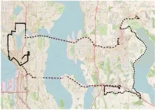  ??  ?? Fig. 6 图 6 路网数据和轨迹数据R­oad network data and trajectory data