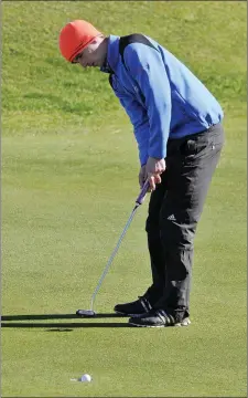  ??  ?? Sean Flanagan, is one of the names hoping to lift the West of Ireland trophy this Easter in Co Sligo Golf Club. Pic: Carl Brennan.