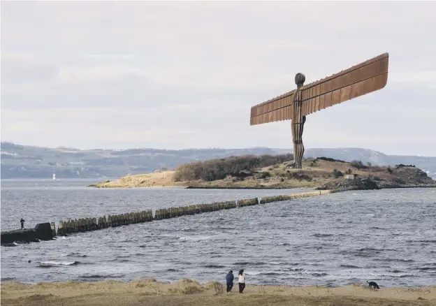  ??  ?? 0 Edinburgh entreprene­ur Eddie Tait wants to see something akin to the Angel of the North built on Cramond Island in the Firth of Forth to promote Edinburgh’s shoreline