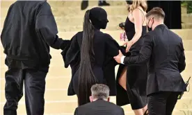  ?? ?? Kim Kardashian arrives to the 2021 Met Gala. Photograph: James Devaney/GC Images