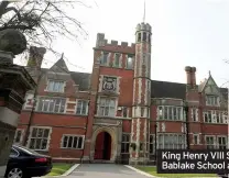  ??  ?? King Henry VIII School and Bablake School ate set to merge