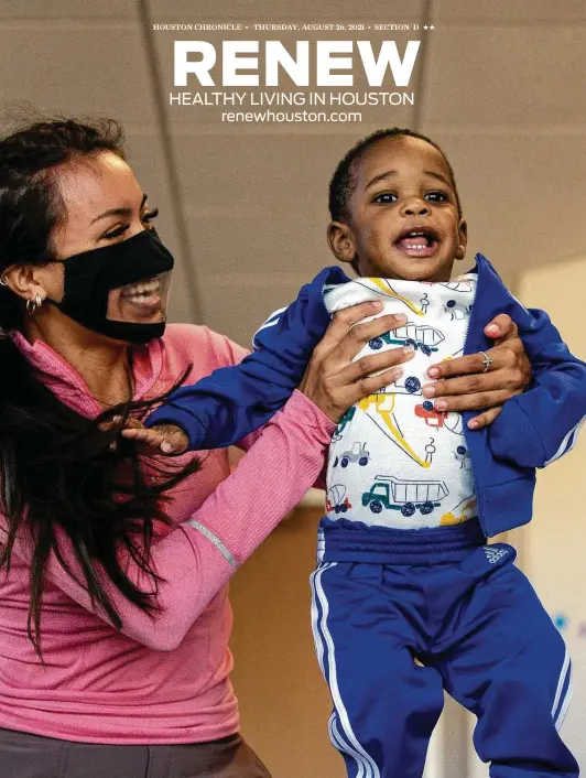  ?? Godofredo A. Vásquez / Staff photograph­er ?? Top: Cecilia Martinez works with Emmanuel Odunuga, who was born with congenital syphilis, at Joycare Pediatric Day Health Center. Above: Dr. Irene Stafford, a maternal-fetal specialist, says many women with syphilis are unaware how their infection affects their baby.