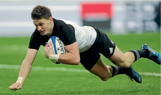  ?? PHOTO: REUTERS ?? Beauden Barrett started the year as the All Blacks’ second-choice No 10 but took every chance that came his way.