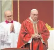  ?? FOTO: DPA ?? Papst Franziskus bei der Messe zur Passion Christi.