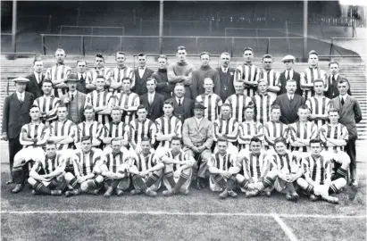  ??  ?? West Bromwich Albion, season 1926-27 Back row: Howard Gregory, E. Perry, R. Mcneil, G. A. Fitton, A. A. Perry, P. Hunt (assistant trainer), W. Vaughan, T. Sproson, G. S. Ashmore, S. Edwards (groundsman), J. Evans, H. Howarth, S. Guest (assistant trainer), J. H. Carter, A. P. Slater. Second Row: T. H. Pail, J. E. Byers, Lt. Ely (director), L. Darnell, S. Davies, E. Smith, L. J. Nurse, F. Reed, E. Rooke, L. T. Wilkinson, D. G. Nurse, C. Wilson, Fred Everiss (secretary). Sitting: A. R. Finch, A. S. Short, G. James, T. Magee, W. Adams, J. Hudson, W. Bassett (Chairman), R. Baugh, S. Richardson, J. Poxton, W. Bushell, F. J. Corbett. On ground: H. Smith, J. Hallows, H. Dutton, J. Edwards, Glidden, George Hickman, S. Glidden, R. Ferguson, E. Fryer.