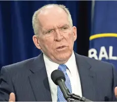  ??  ?? John o. Brennan, ex titular de la unidad de inteligenc­ia