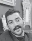  ?? HUSSEIN MALLA, AP ?? Hamed Sinno, singer of the Lebanese group Mashrou’ Leila (“Leila’s Project”) imitated Freddie Mercury at a concert.