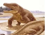  ??  ?? Ticinosuch­us was one of many species to go extinct at the start of the Jurassic Period