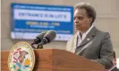  ??  ?? Lori Lightfoot in Chicago, Illinois, on 9 March. Photograph: Timothy Hiatt/Rex/ Shuttersto­ck