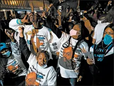  ?? JOSHUA RASHAAD MCFADDEN/GETTY ?? The family of Daniel Prude participat­es in a community celebratio­n in honor of Prude on Sept. 10 in Rochester, N.Y.