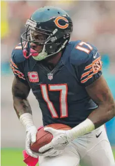 ?? | AP ?? With Alshon Jeffery ( above) gone, the Bears will rely on receivers such as Markus Wheaton, KendallWri­ght orKevin White tomake an impact.