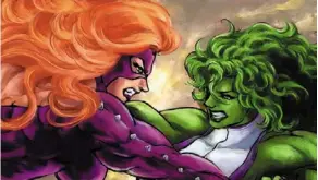  ?? ?? Titania has been one of she-hulk most persistent adversarie­s over the years.