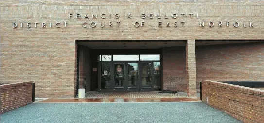  ?? STAFF PHOTO BY CHRISTOPHE­R EVANS ?? UNDER FIRE: Francis X. Bellotti District Court of East Norfolk in Quincy. The court has come under scrutiny after a rape suspect was allowed to make bail and subsequent­ly flee the country despite having an ICE detainer out for him. Court officials deny...