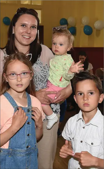  ??  ?? Martha, Emilia, Ben and Maria Zywica at the Polish Family Fun Day in St. Mary’s Parish hall