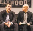  ??  ?? Conrad Ricamora ( left) and Francis Jue discuss entertainm­ent in the new show.