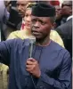  ??  ?? Acting leader Yemi Osinbajo.