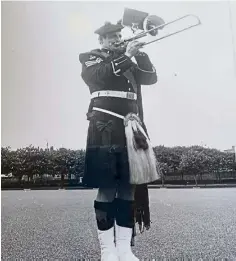  ?? ?? Graham Rylance in his Black Watch days.