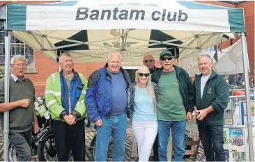  ?? ?? These are the fine people of the Bantam Owners' Club – they’d brought along an impressive display of BSAs as well as a gazebo!