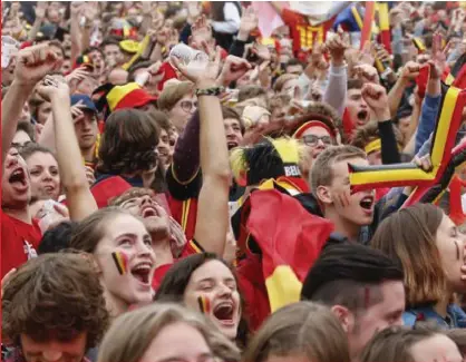  ?? FOTO ISOPIX ?? Verwacht wordt dat de Grote Markt van Brussel, net als na het WK ‘86, vol met supporters zal lopen.