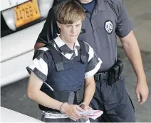  ?? CHUCK BURTON/THE ASSOCIATED PRESS FILES ?? Alexandre Bissonnett­e was also fascinated with Dylann Roof, who killed nine black parishione­rs.