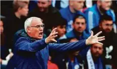  ?? Reuters ?? Leicester City manager Claudio Ranieri was instrument­al in the team’s dream run at the Premier League last season.