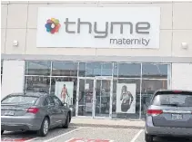  ?? BRYON JOHNSON
TORSTAR FILE PHOTO ?? About 1,100 retail and 300 Montreal head office workers will lose their jobs with the closing of Thyme Maternity and Addition Elle.