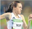  ??  ?? Laura Muir’s second-place finish was enough to win title.