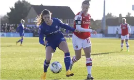  ?? Photograph: Holly Allison/TPI/Shuttersto­ck ?? Kim Little (right) is Arsenal’s captain, with the team challengin­g on four fronts this season.