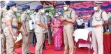  ?? ?? DGP C Sylendra Babu conducting grievances redressal meet for police personnel in Tiruchy