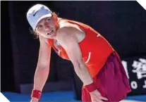  ?? ?? La rumana, durante su participac­ión en el Australian Open.