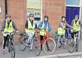  ?? ?? Pedal power The Active Travel Hub Ayr launch women only series