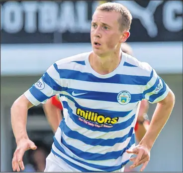  ??  ?? Rangers midfielder Robbie Crawford will go forth in the Scottish Cup with Morton tomorrow