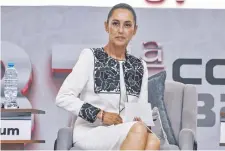  ?? ?? La candidata a presidente de México por el oficialism­o y exalcaldes­a de la capital, Claudia Sheinbaum.