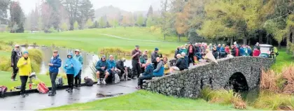  ?? Photo / Graham Jordan ?? The Monday Walkers enjoyed sightseein­g at the 180 hectare Wairakei Golf & Sanctuary.