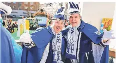  ?? FOTO: JANA BAUCH ?? Prinz Axel I. (links) und Niersius Thorsten sind als erstes schwules Prinzen-Paar im Rheinland bundesweit bekannt.