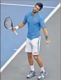  ??  ?? Djokovic, contrariad­o.