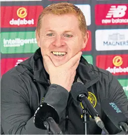  ?? Picture: SNS. ?? Neil Lennon: ‘Were fine. We’re absolutely fine’.