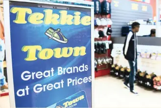  ??  ?? STEINHOFF acquired Tekkie Town for R3.2 billion in 2016 from founder and former executive Braam van Huyssteen in exchange for Steinhoff shares, but the subsequent accountanc­y scandal led to bad blood between the parties involved. | IOL